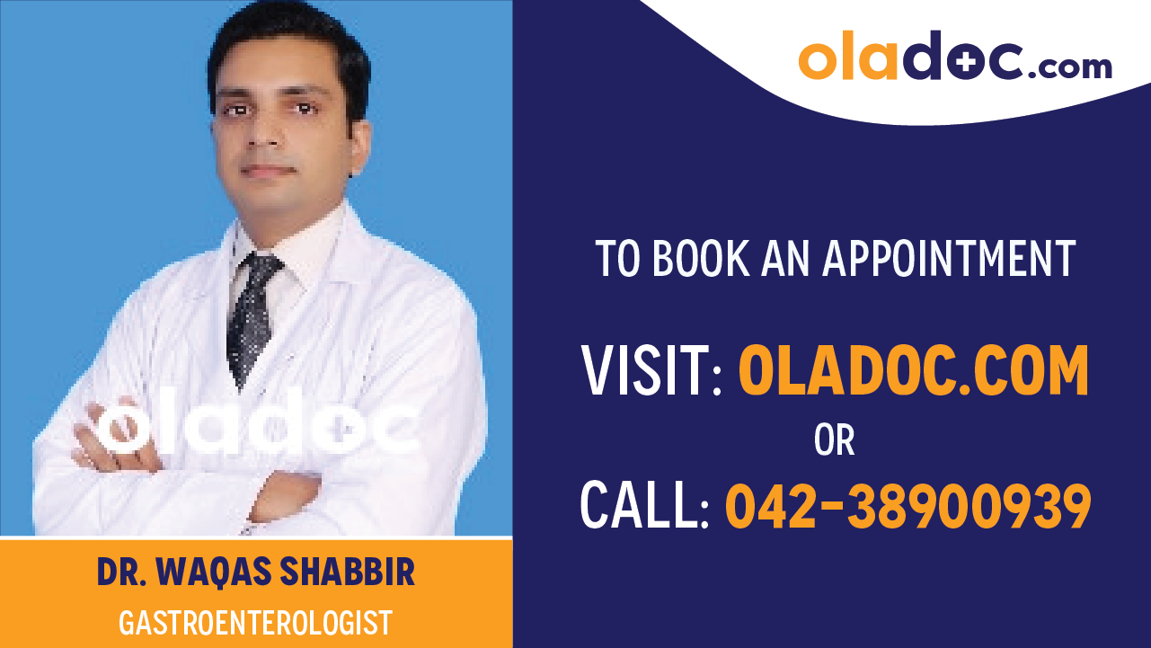 Book appointment with Dr.Waqas Shabbir-best Gastroenterologist in lahore